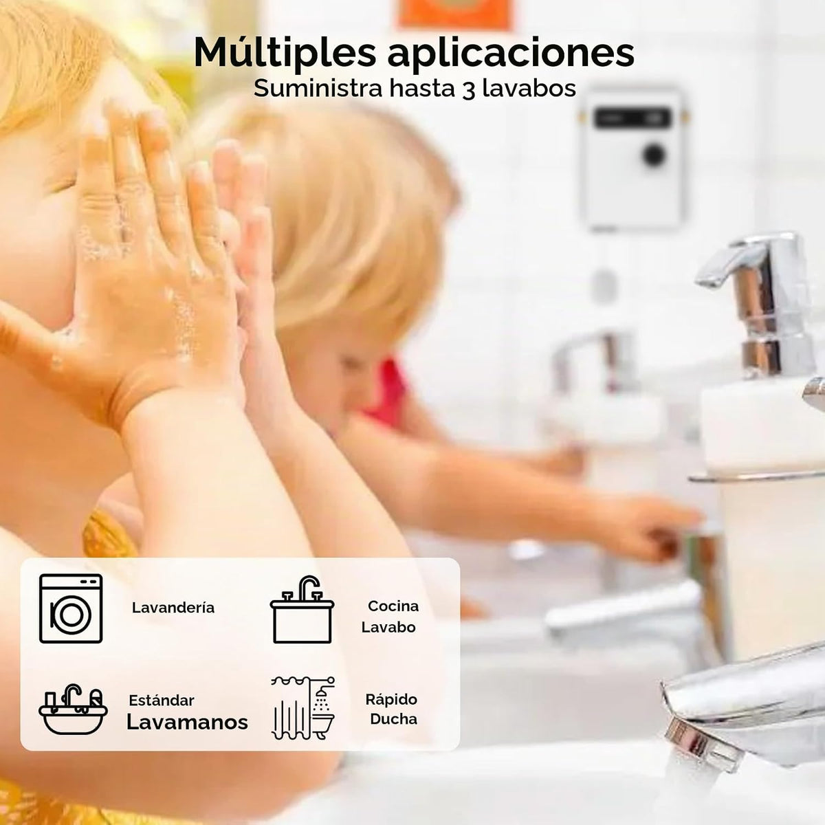 CAMPLUX Calentador de Agua Eléctrico Sin Tanque de 11kW 240 Voltios...