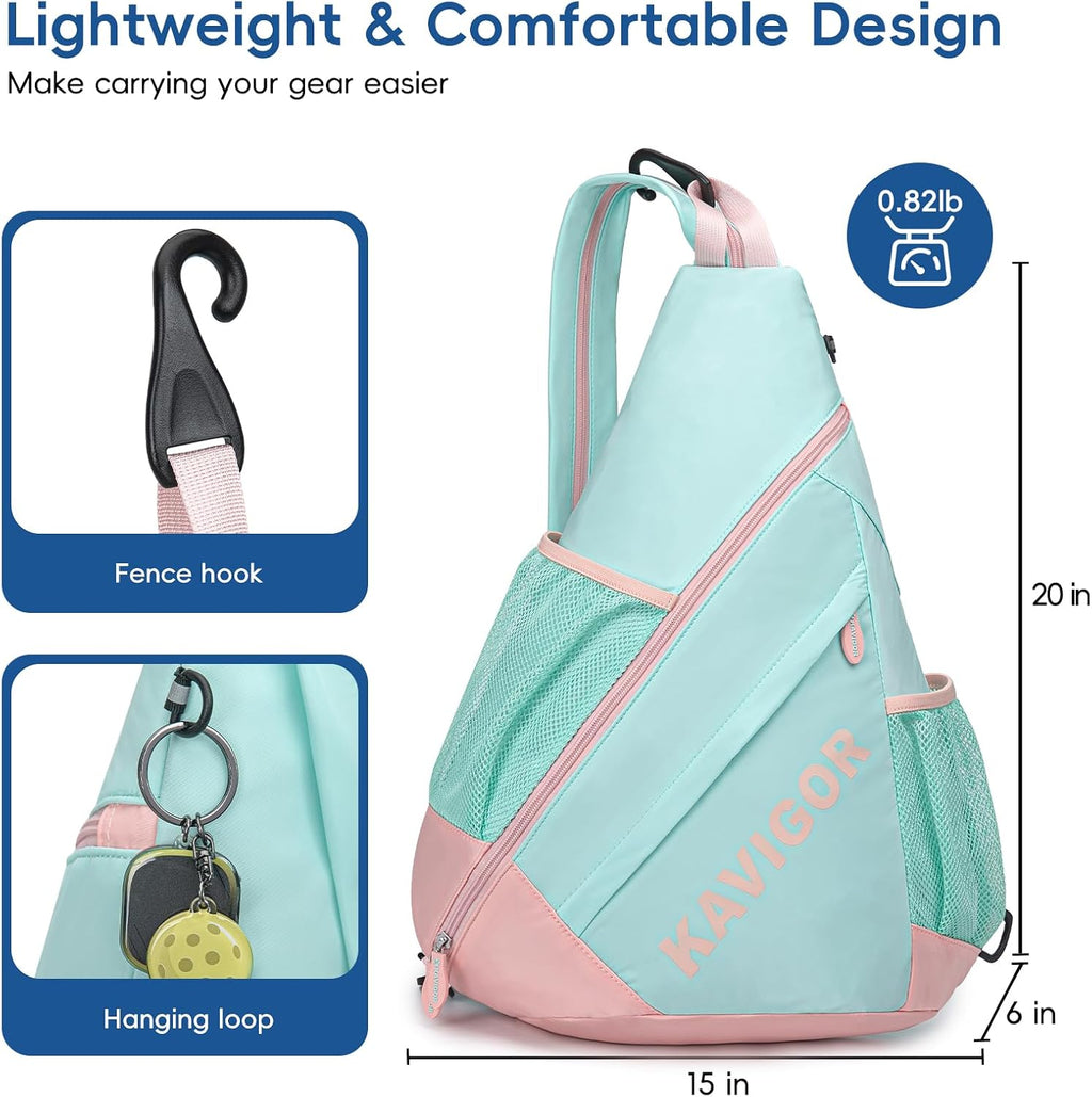 KAVIGOR Bolsa de pickleball 2025, mochila ultraligera convertible c...