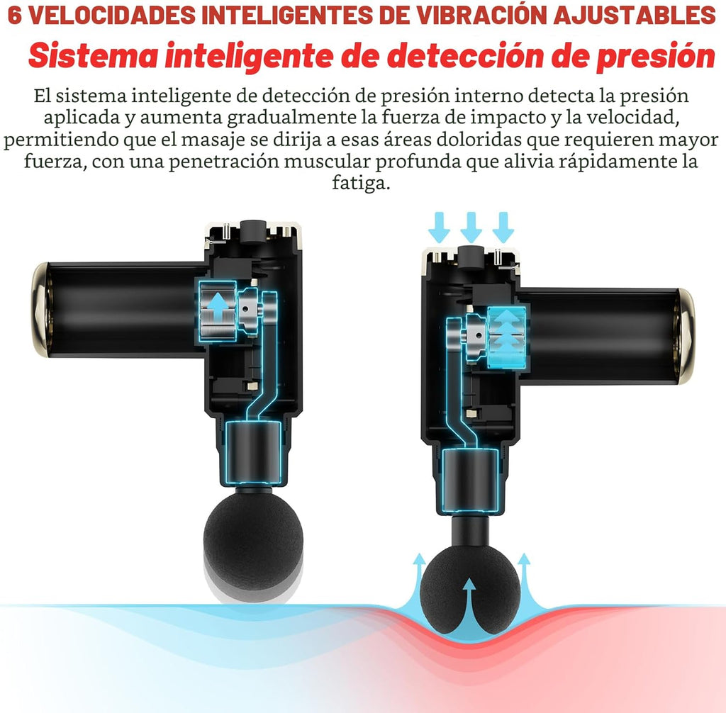cotsoco Pistola de masaje de tejido profundo para aliviar el dolor...