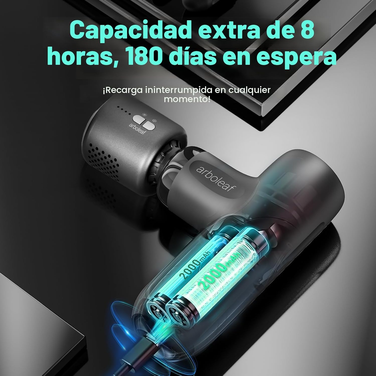 arboleaf Mini pistola de masaje Thermacool, masajeador muscular de...