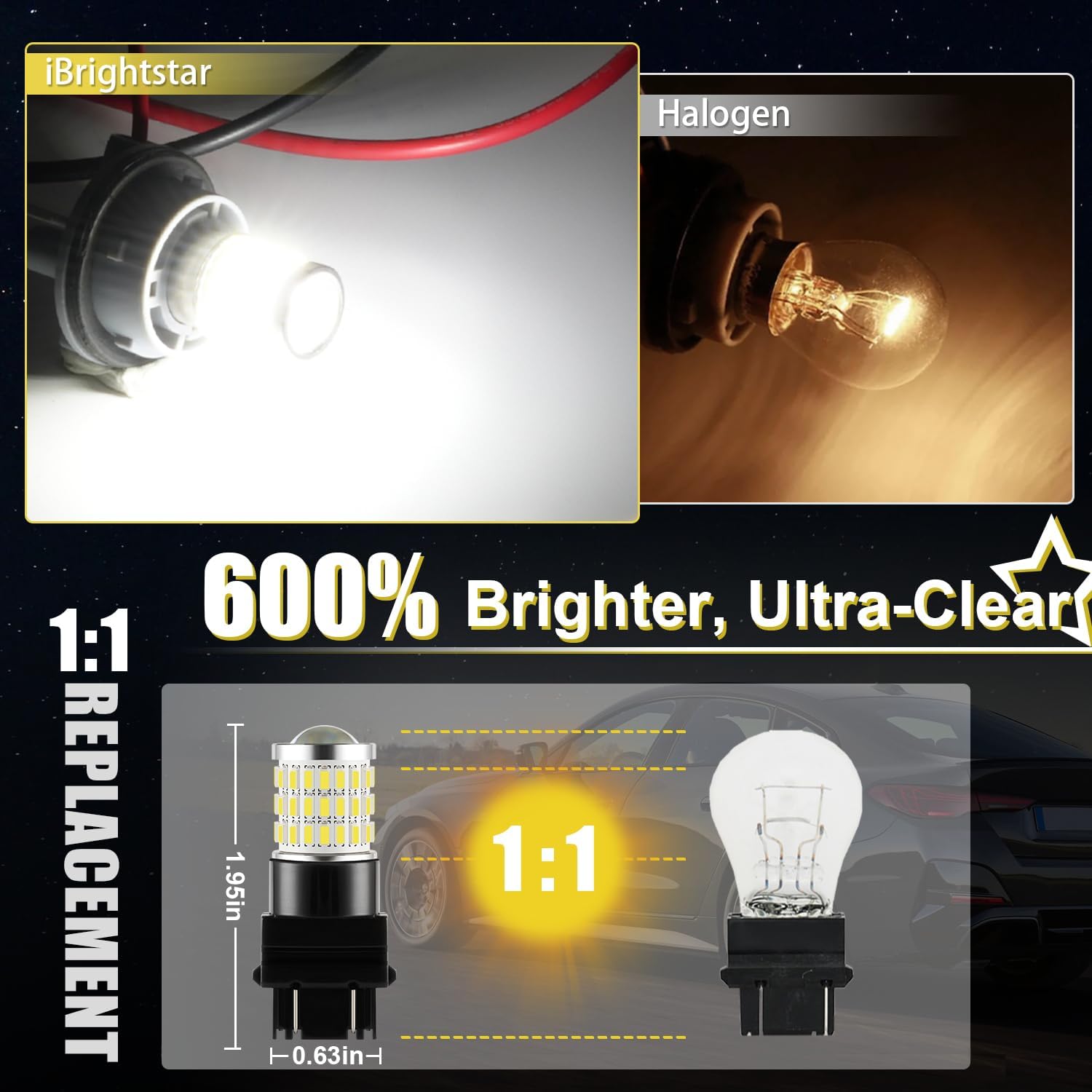 Bombillas LED, con repuestos proyector para luces traseras de apoyo...