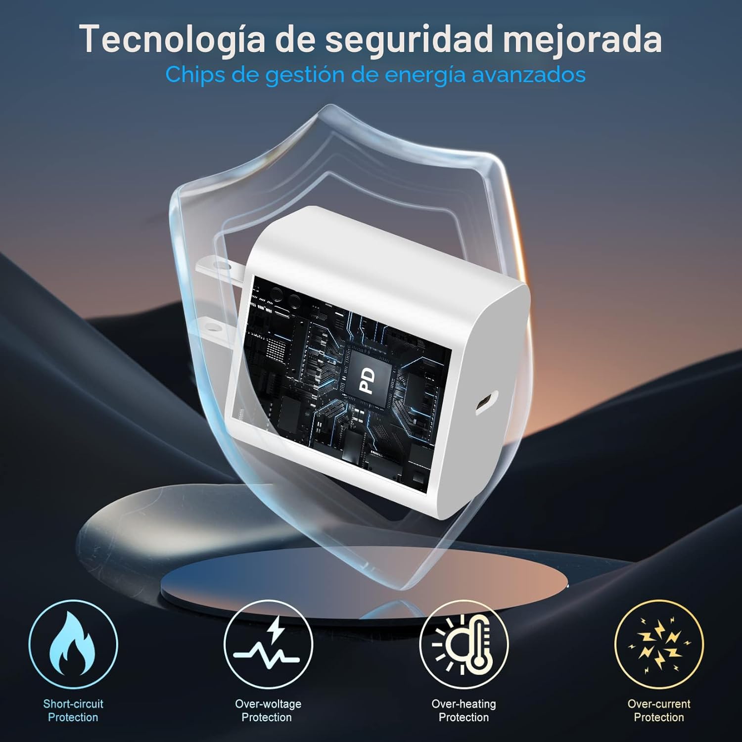 Cargador rápido para iPhone, cargador de Apple, cargador súper rápi...