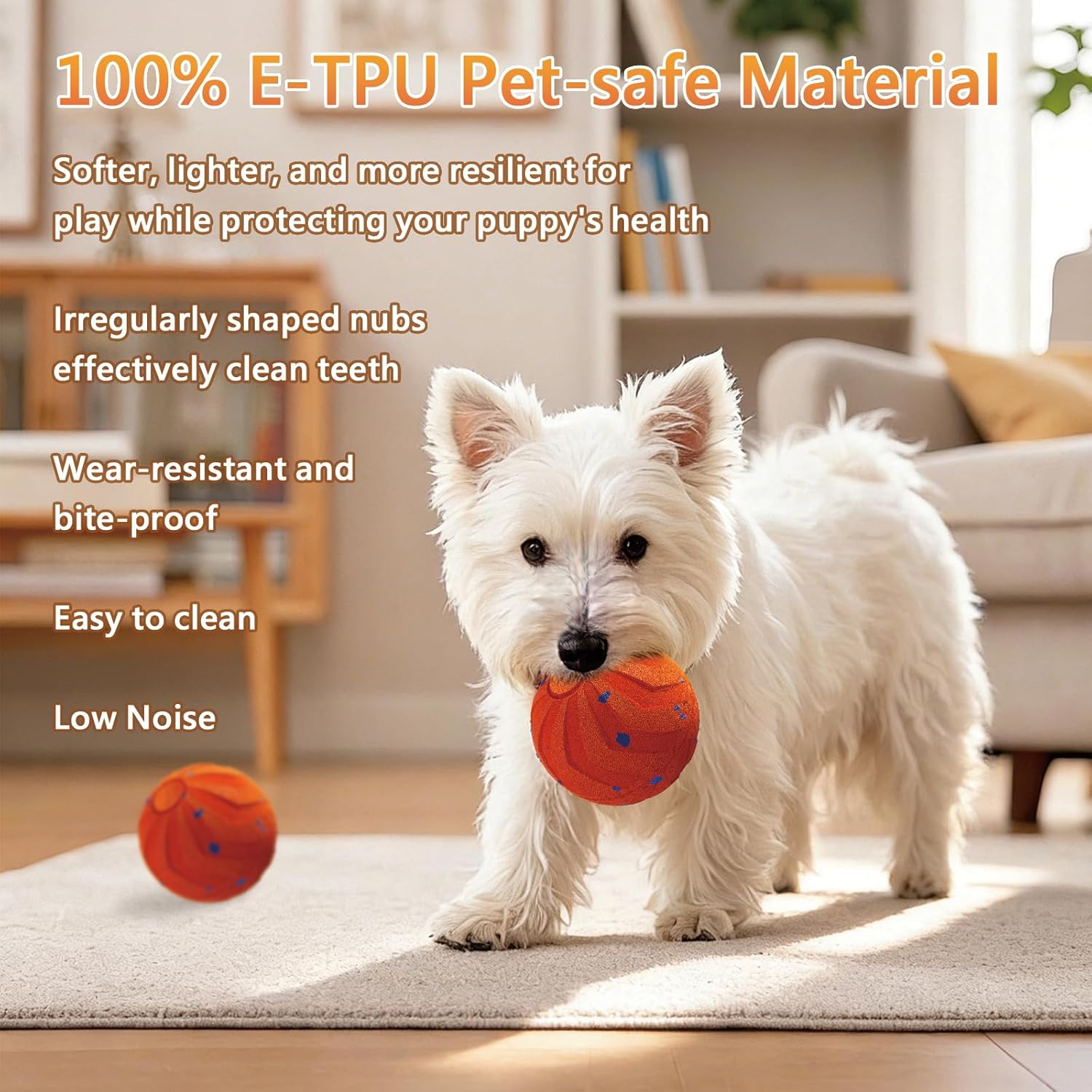 Loktoty Juguete inteligente interactivo para perros, movimiento aut...