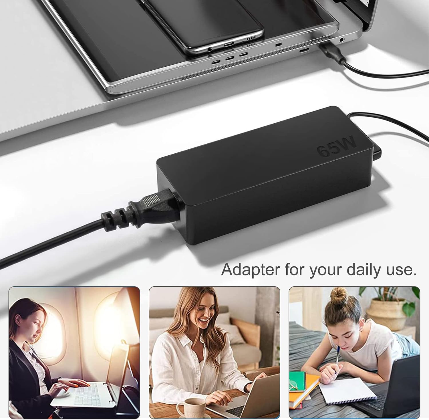 Dzytnsy Cargador USB C de 65 W compatible con Lenovo Thinkpad\/Yoga...