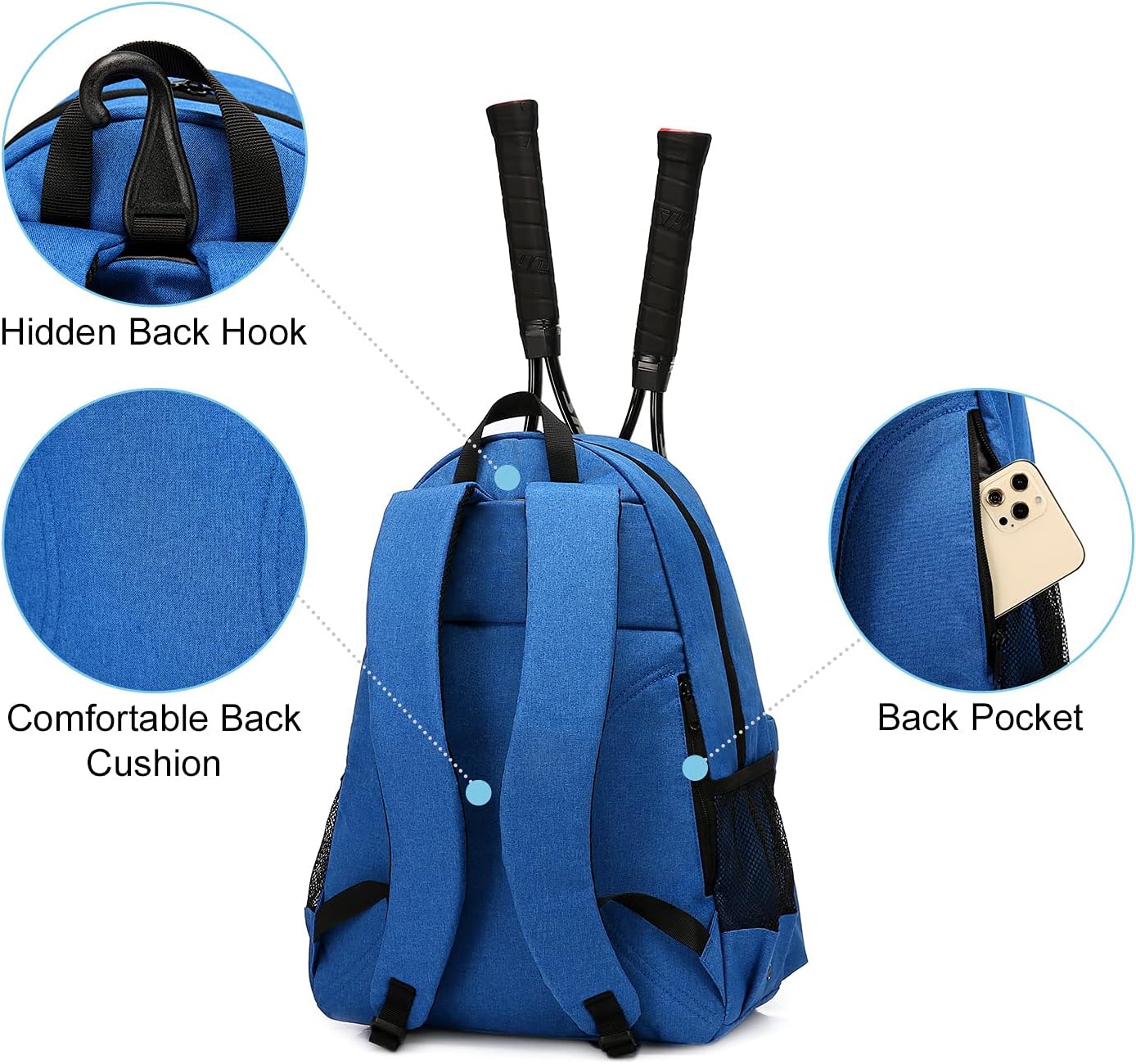 Sucipi Bolsa de Tenis Profesional Mochila de Tenis para Hombres y M...