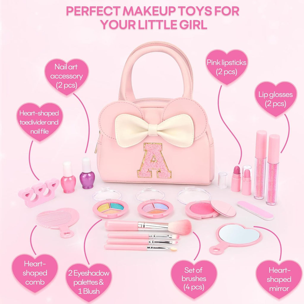 Kit de maquillaje real para niñas \u2013 18 juguetes de maquillaje...