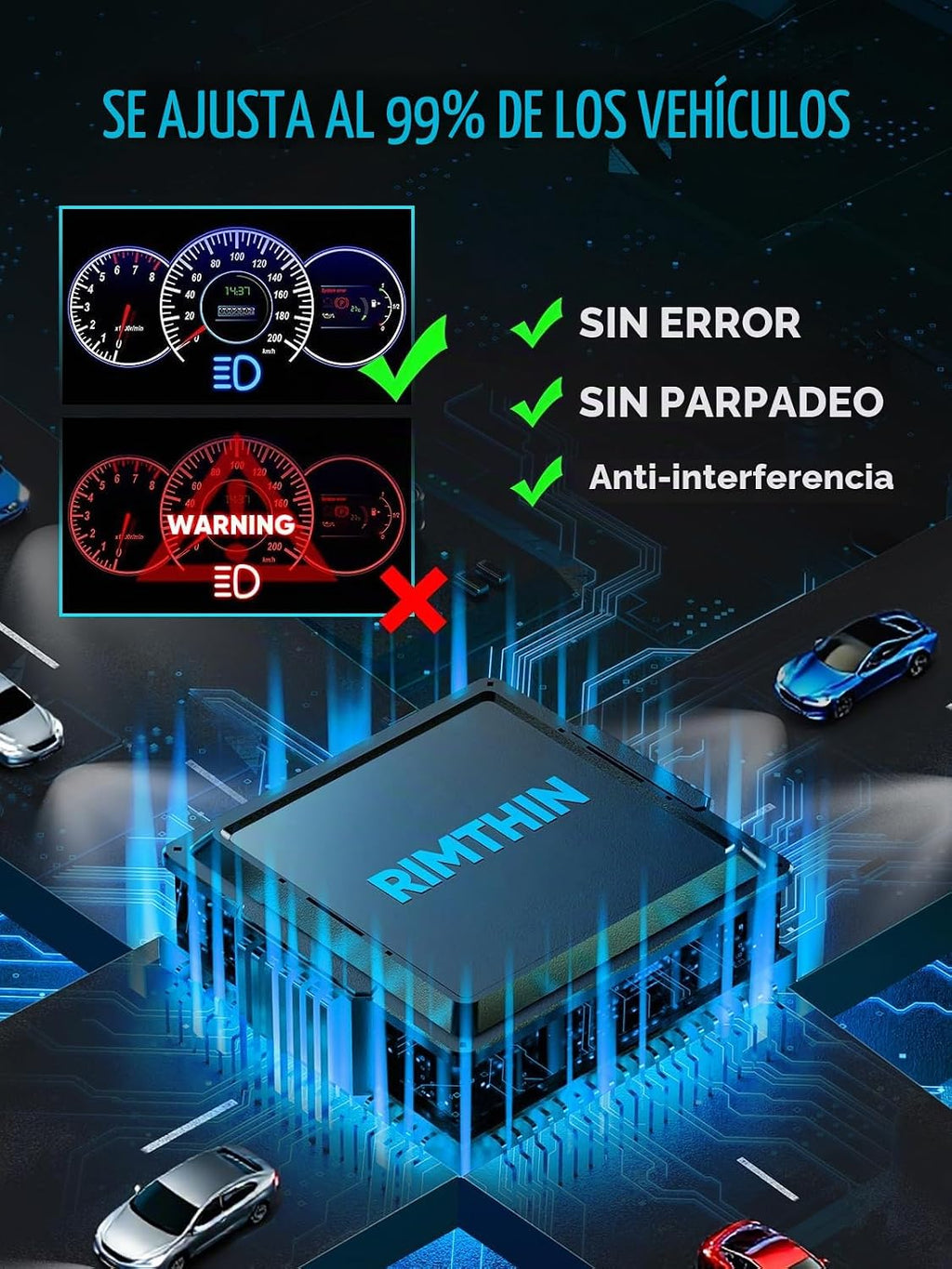 rimthin Bombillas H11, luces antiniebla H8 H9, bombillas blancas fr...