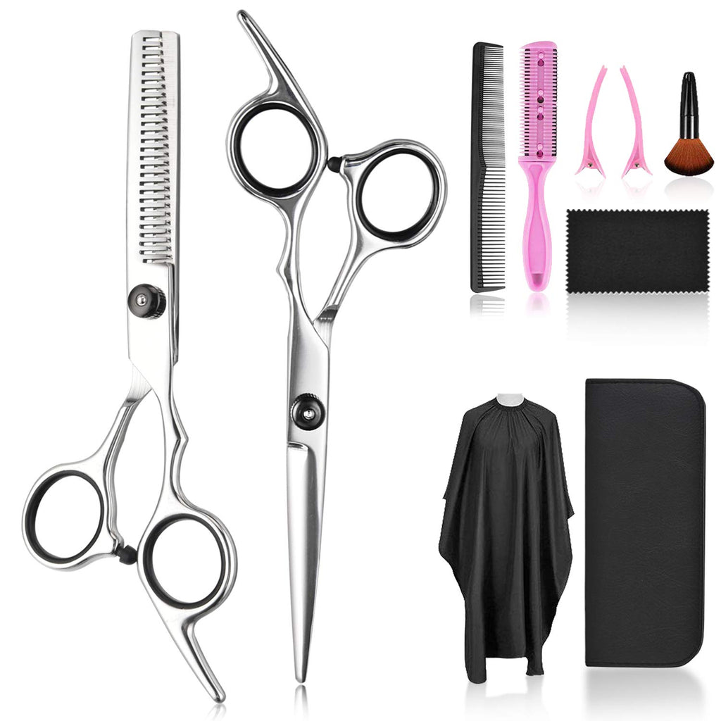Fcysy Kit profesional de corte de pelo de peluquero afilado de 10 p...