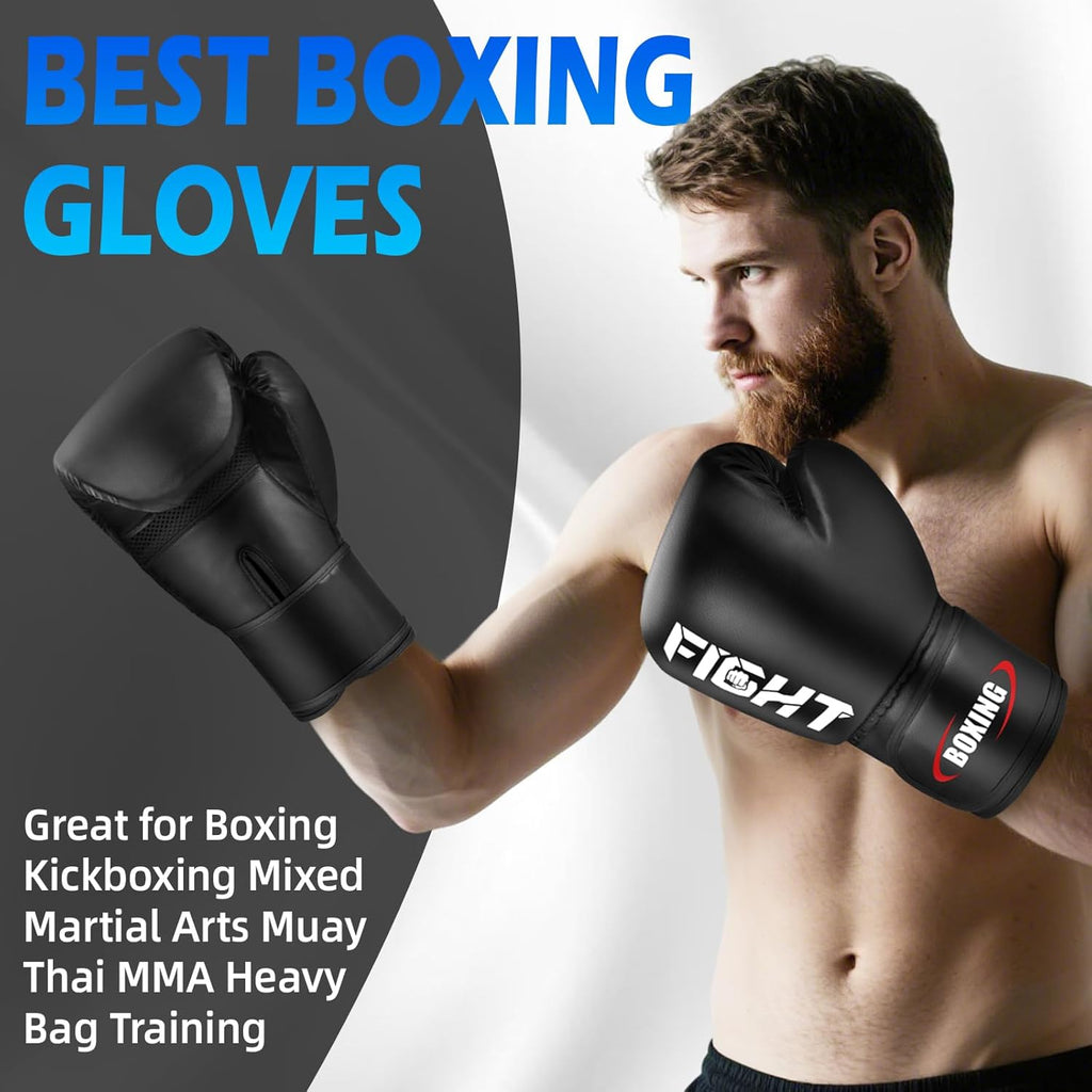 Guantes de boxeo para hombres y mujeres, guantes de entrenamiento p...