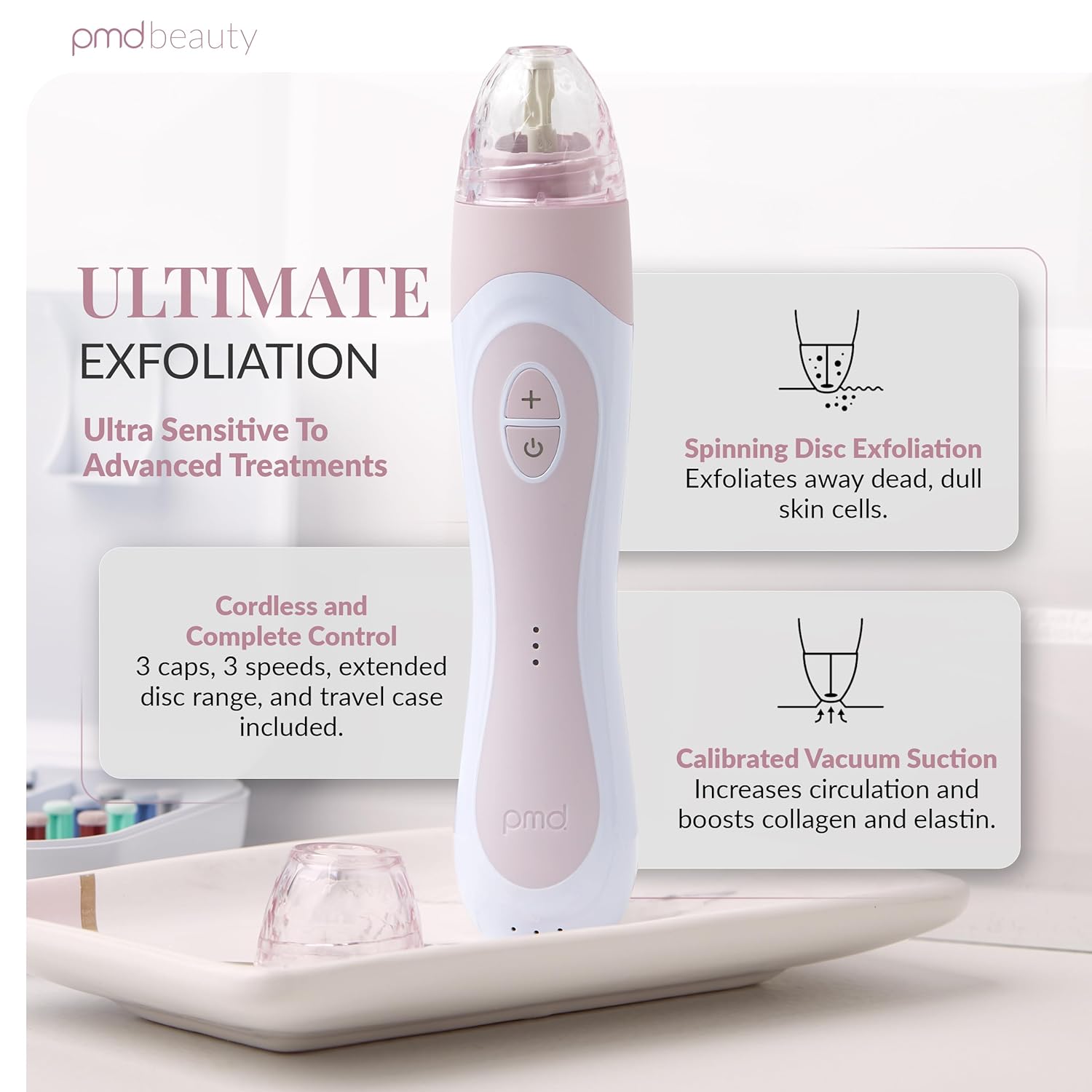 PMD Beauty Personal Microderm Elite Pro - Uso en el hogar, herramie...