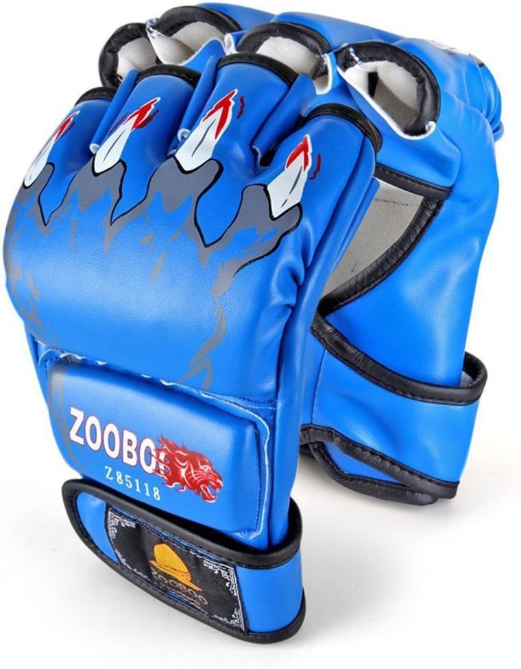 ZooBoo Guantes MMA, Guantes de Boxeo de Medio Dedo Mitones MMA con...