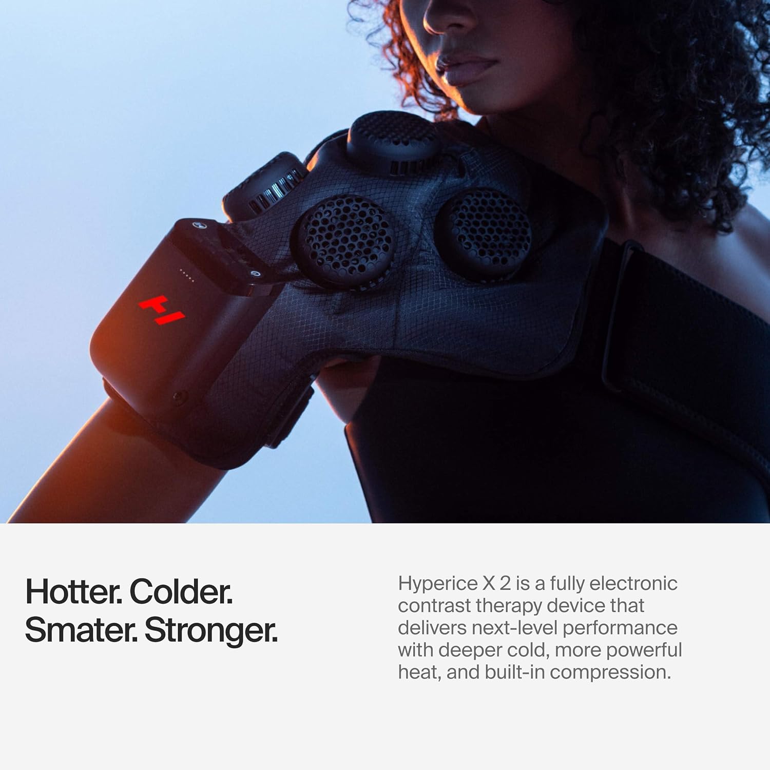 Hyperice Hombro X2 - Terapia avanzada de contraste de calor y frío...