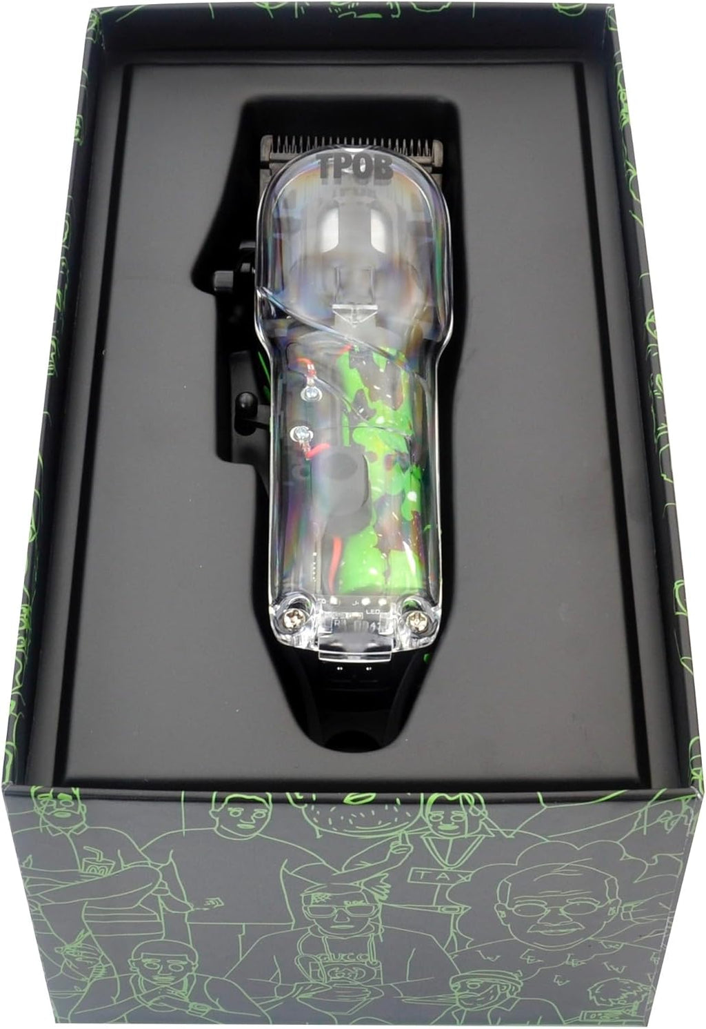 TPOB Slime 2 - Colección profesional de cortapelos (negro con salpi...