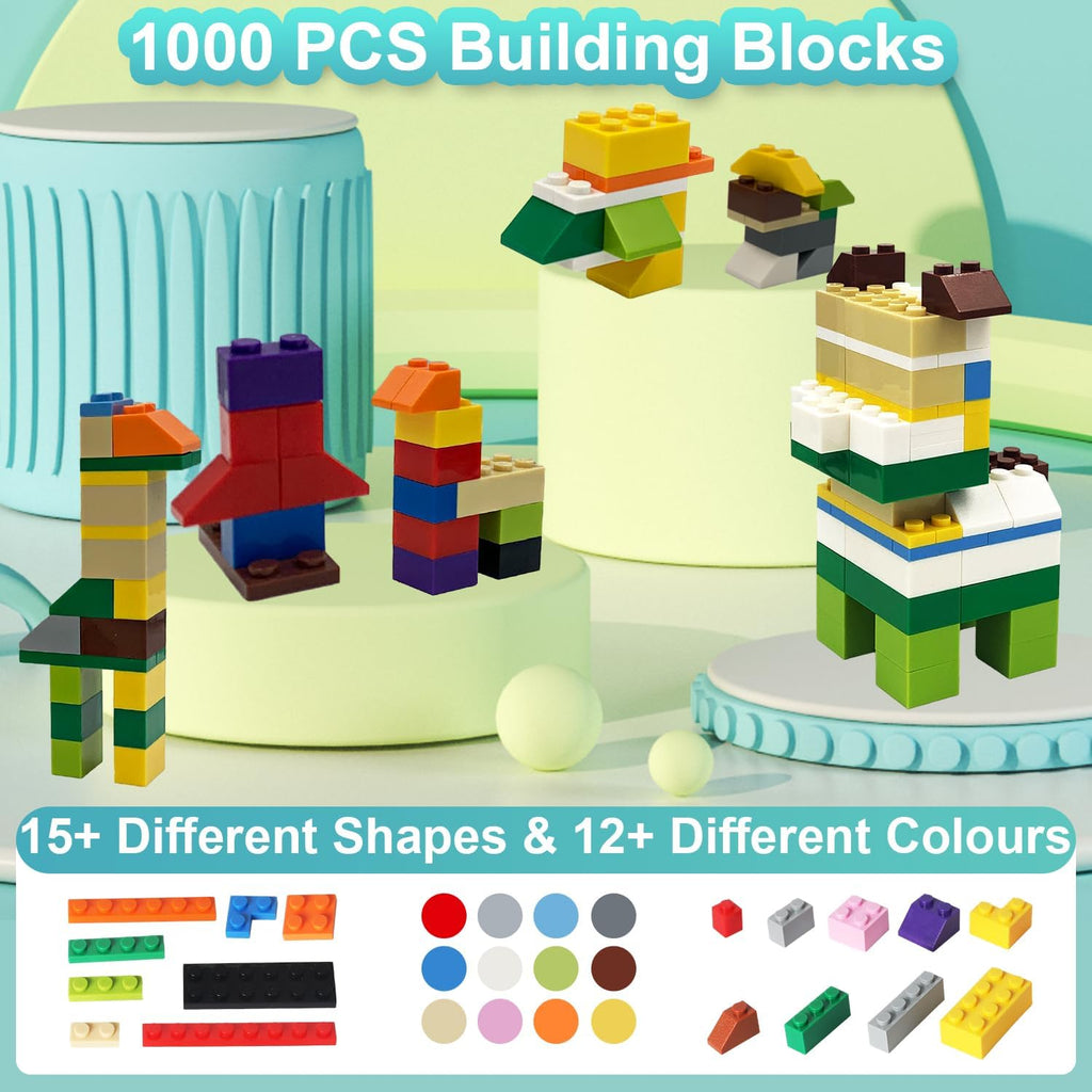 1000 piezas de ladrillos de construcción compatibles con Lego Class...