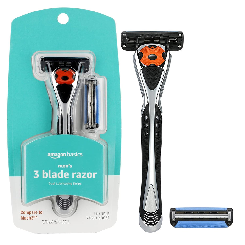 Amazon Basics - Maquinilla de afeitar de 3 cuchillas MotionSphere p...