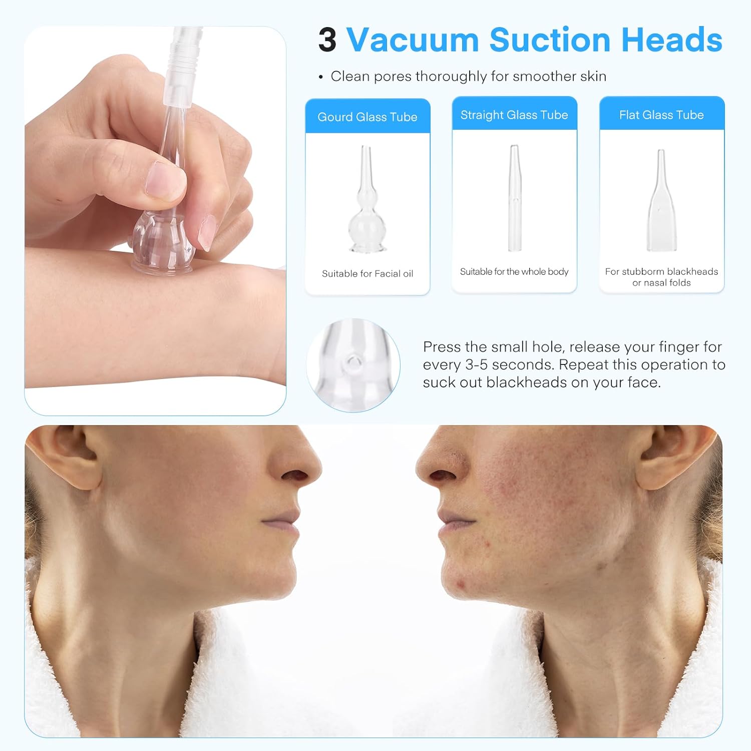 Yofuly 3 en 1 máquina de micro-der-mabrasion con pistola pulverizadora