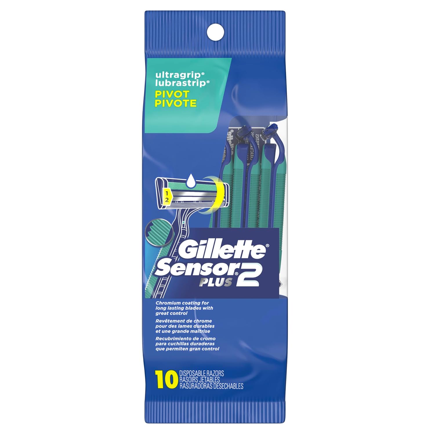 Gillette Sensor2 Plus - Maquinillas de afeitar desechables para hom...