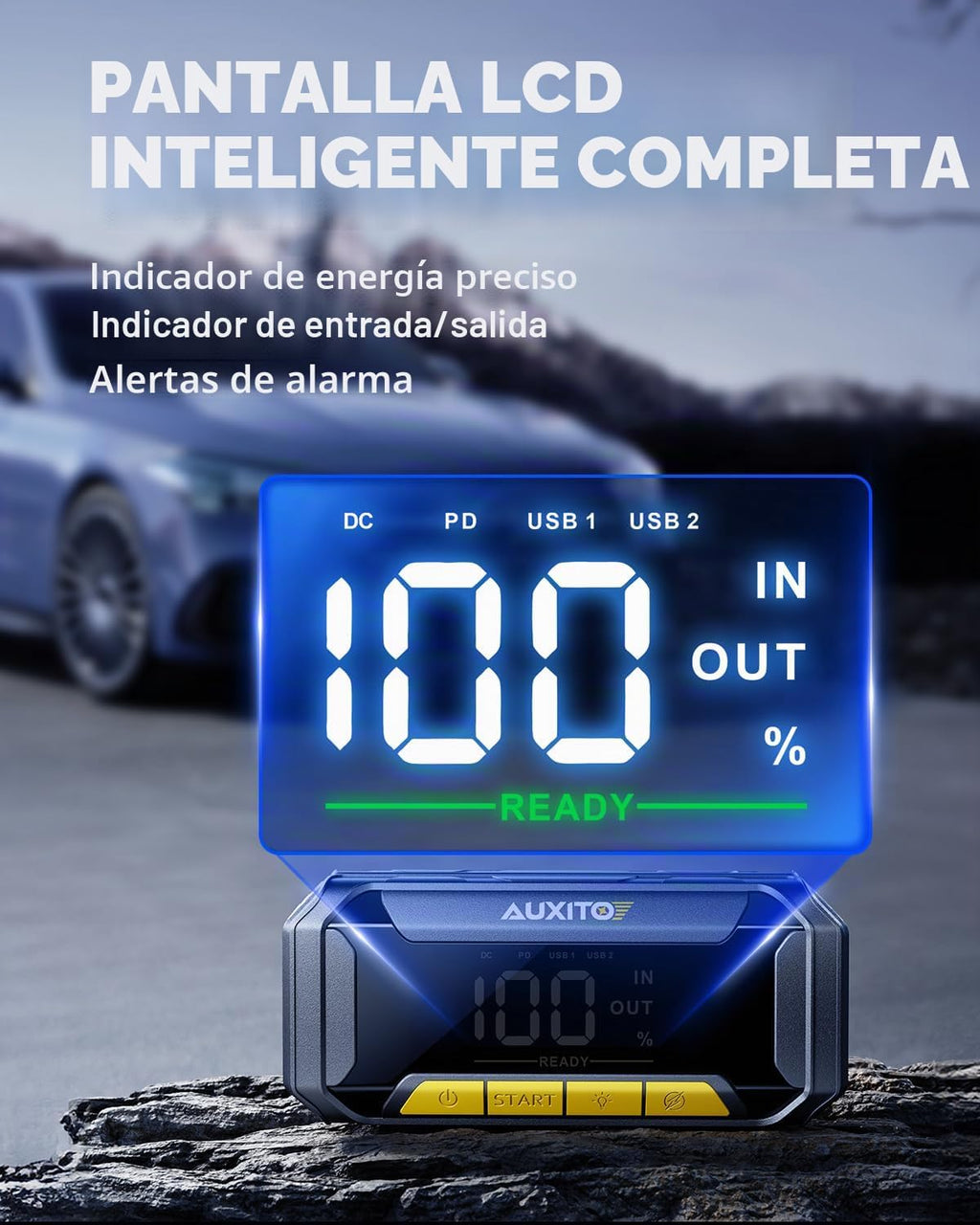 AUXITO 8000A Arrancador de Batería de Coche con Función de Fuerza d...