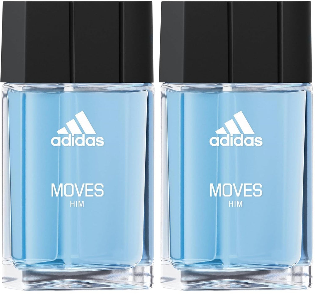 Adidas Moves - Eau de Toilette en espray para hombre, 1.6 onzas líq...