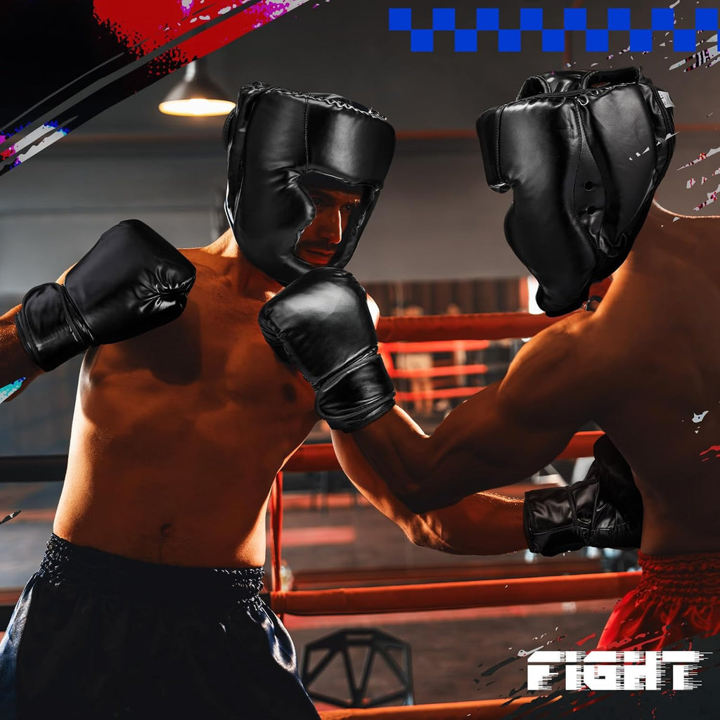 Arrowbash Juego de 2 protectores de cabeza y guantes de boxeo para...