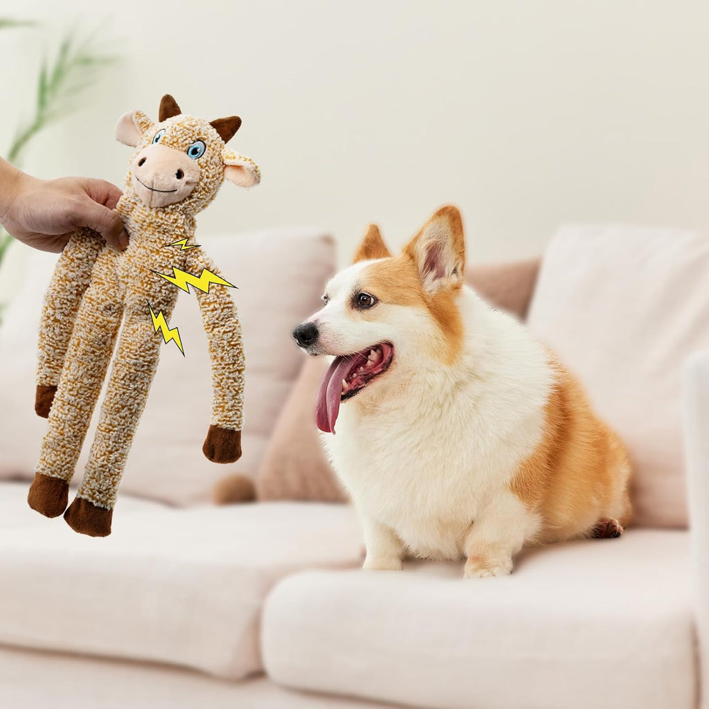 BUYPOW Juguetes de Mapache Sin Relleno para Perros Grandes, Juguete...