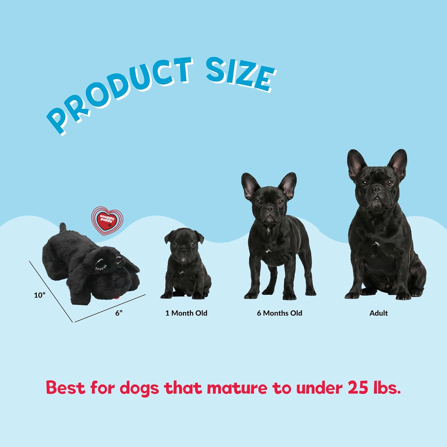 Snuggle Puppy Original Junior Heartbeat - Juguete para cachorros de...