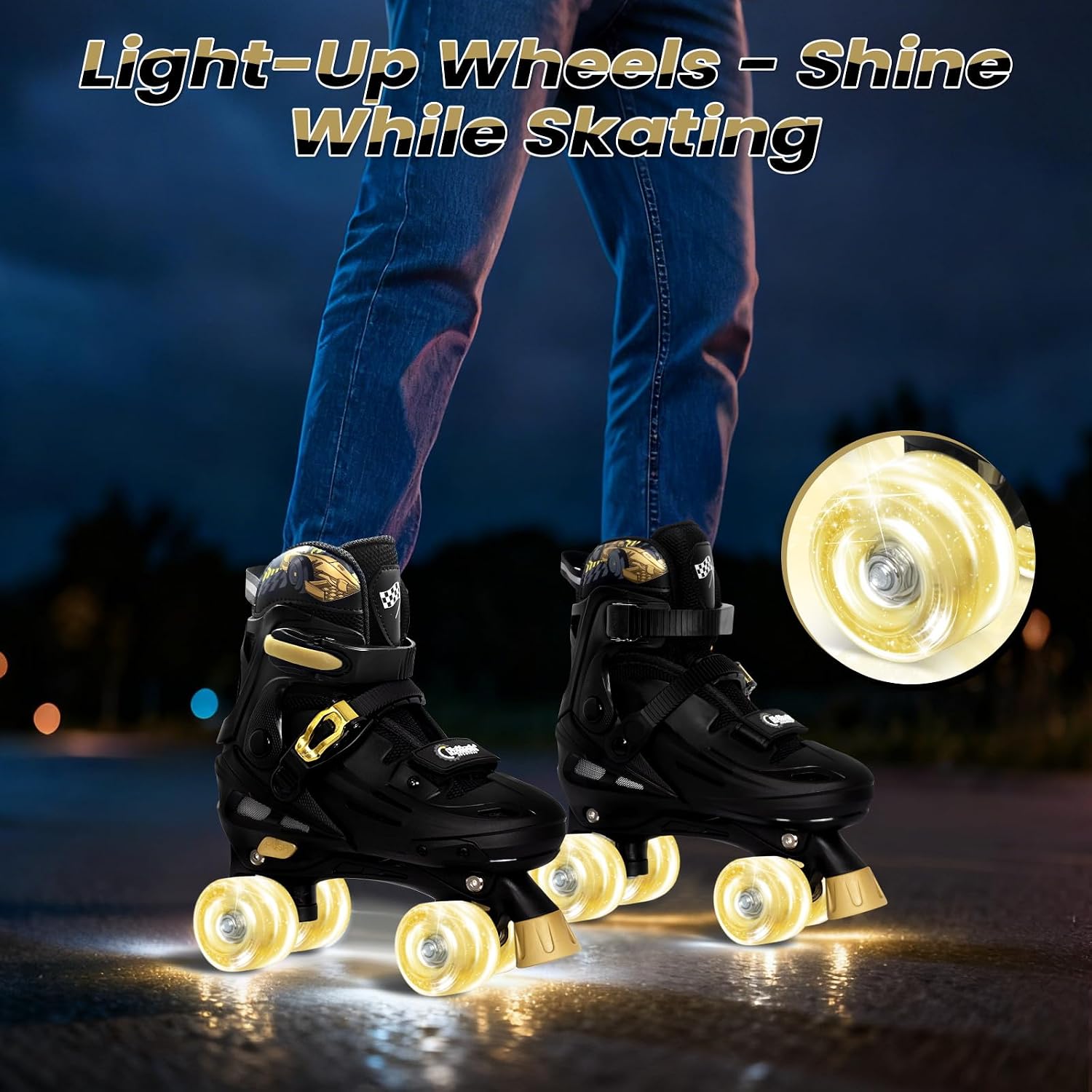 Nattork - Patines ajustables para niños, chicos y chicas adolescent...