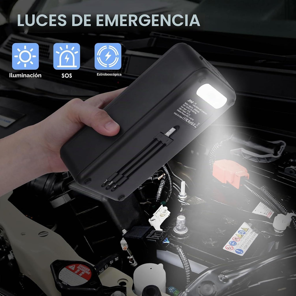 JIYHF Arrancador de 3000A con compresor de aire 150PSI Inflador de...