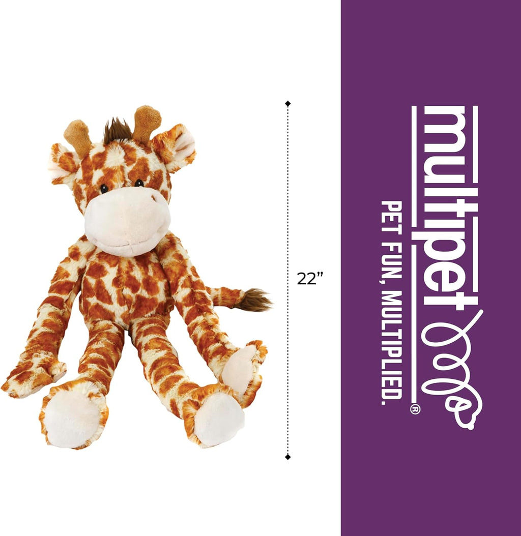 Multipet Swingin Safari - Juguete de peluche para perro, jirafa, ju...
