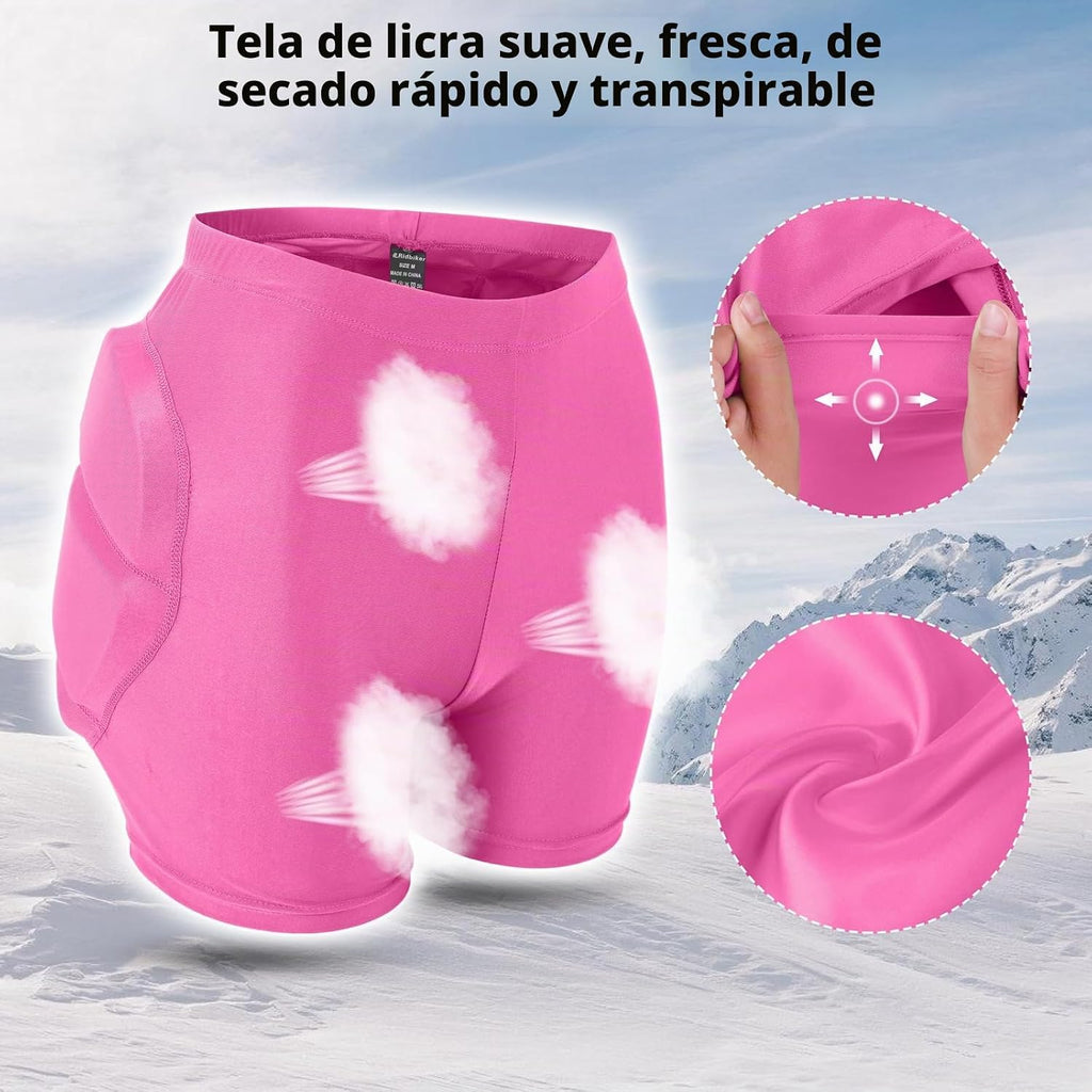 Pantalones cortos para niños, almohadillas de protección de cadera...