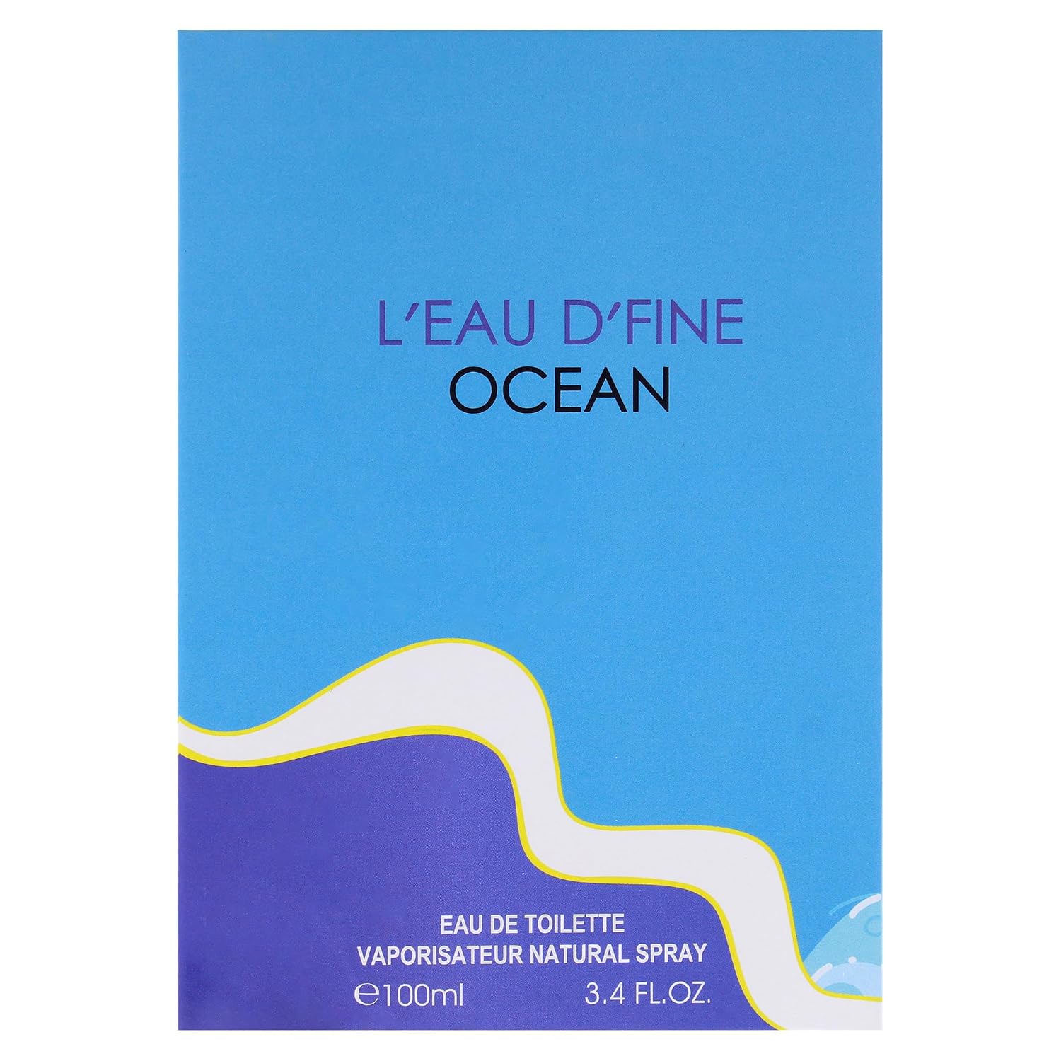 LEau DFine Ocean de Fine Perfumery para hombres - 3.4 oz EDT Spray