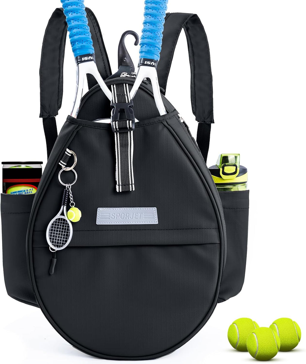 SPORJET Mochila de Tenis con Soporte para 2 Raquetas, Bolsa de Raqu...