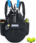 SPORJET Mochila de Tenis con Soporte para 2 Raquetas, Bolsa de Raqu...