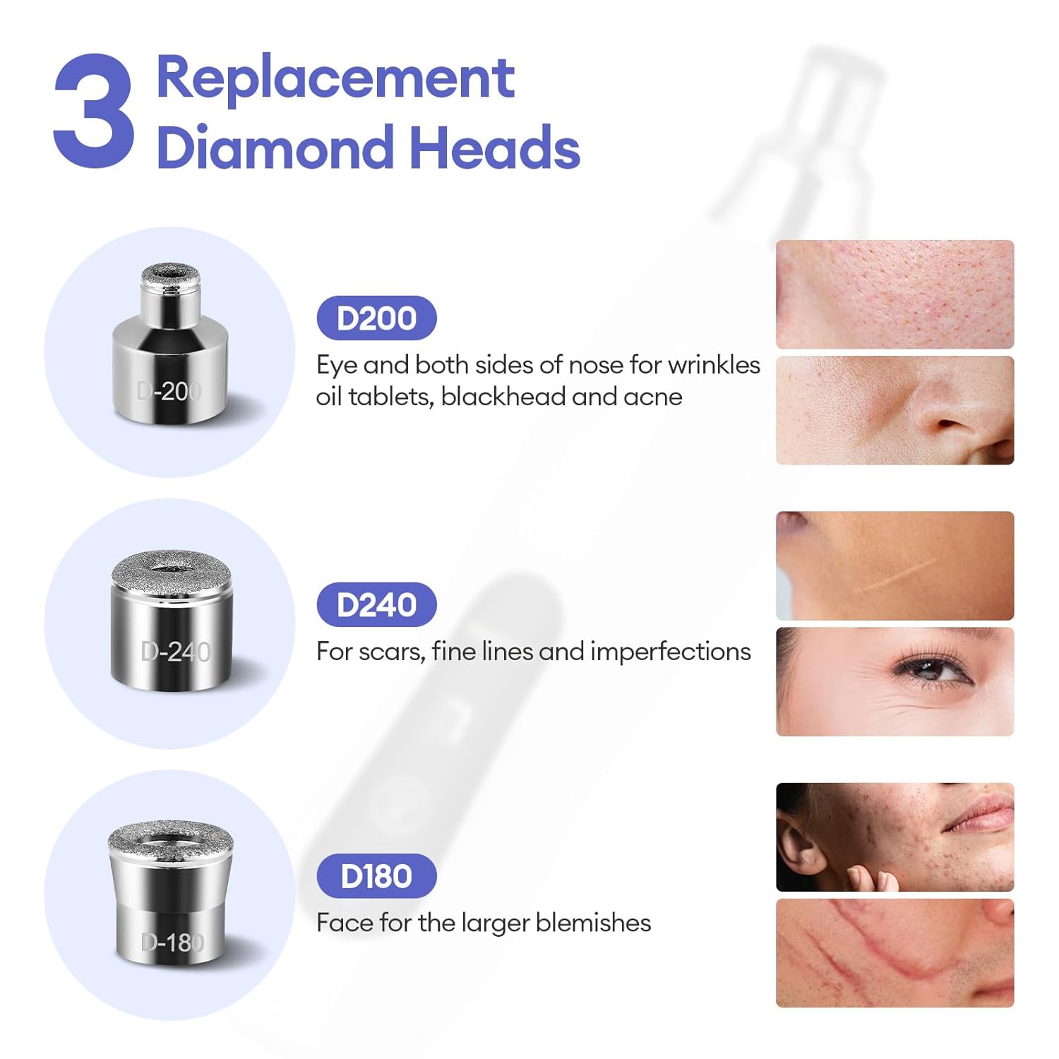 Máquina de microdermoabrasión de diamante, 7 modos de succión, máqu...
