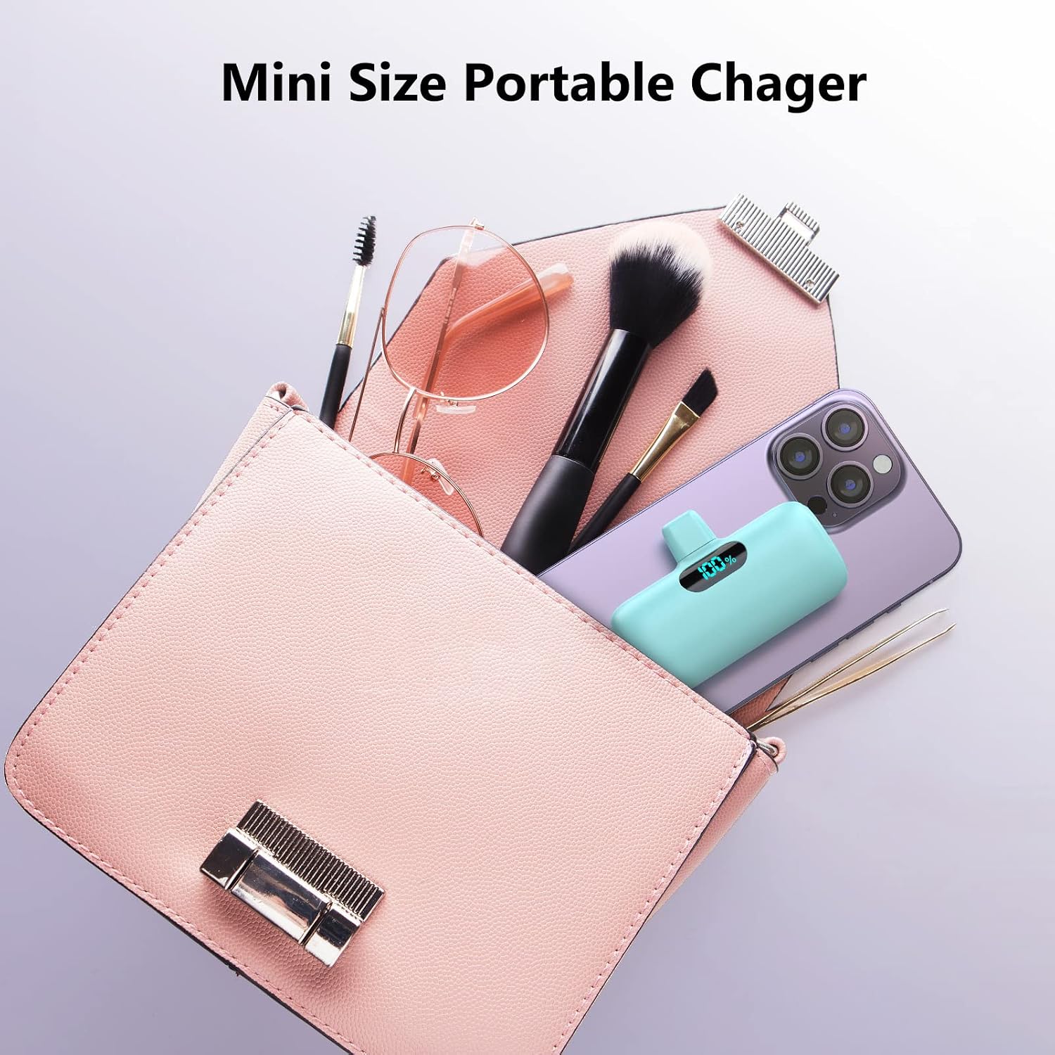 Feob Cargador Portátil Mini 5000mAh Banco de Energía, Cargador Port...