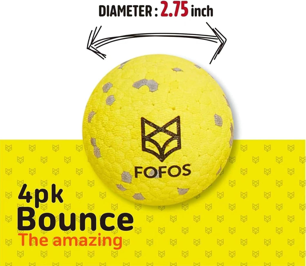 FOFOS Pelotas para perros, juguetes masticables, pelota de tenis pa...
