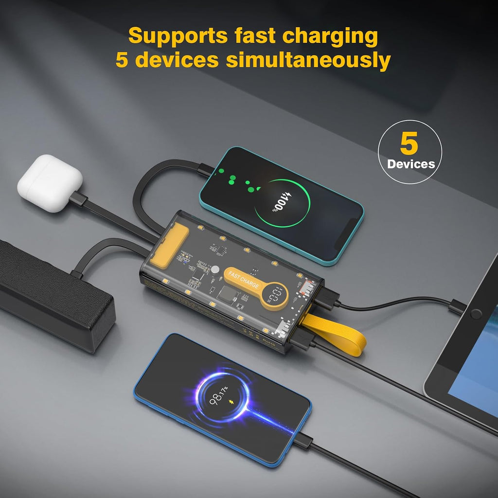 Cargador portátil de 10000 mAh, banco de energía de carga rápida de...