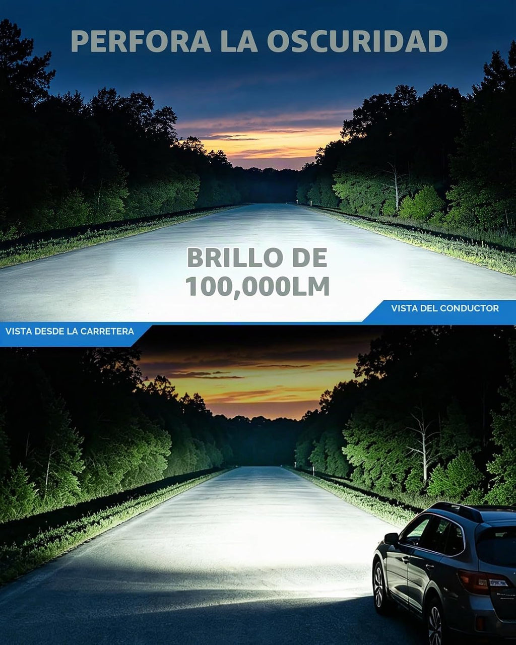 Marsauto Bombillas LED 9005\/HB3 9006\/HB4, 120,000 lúmenes, 20 vec...