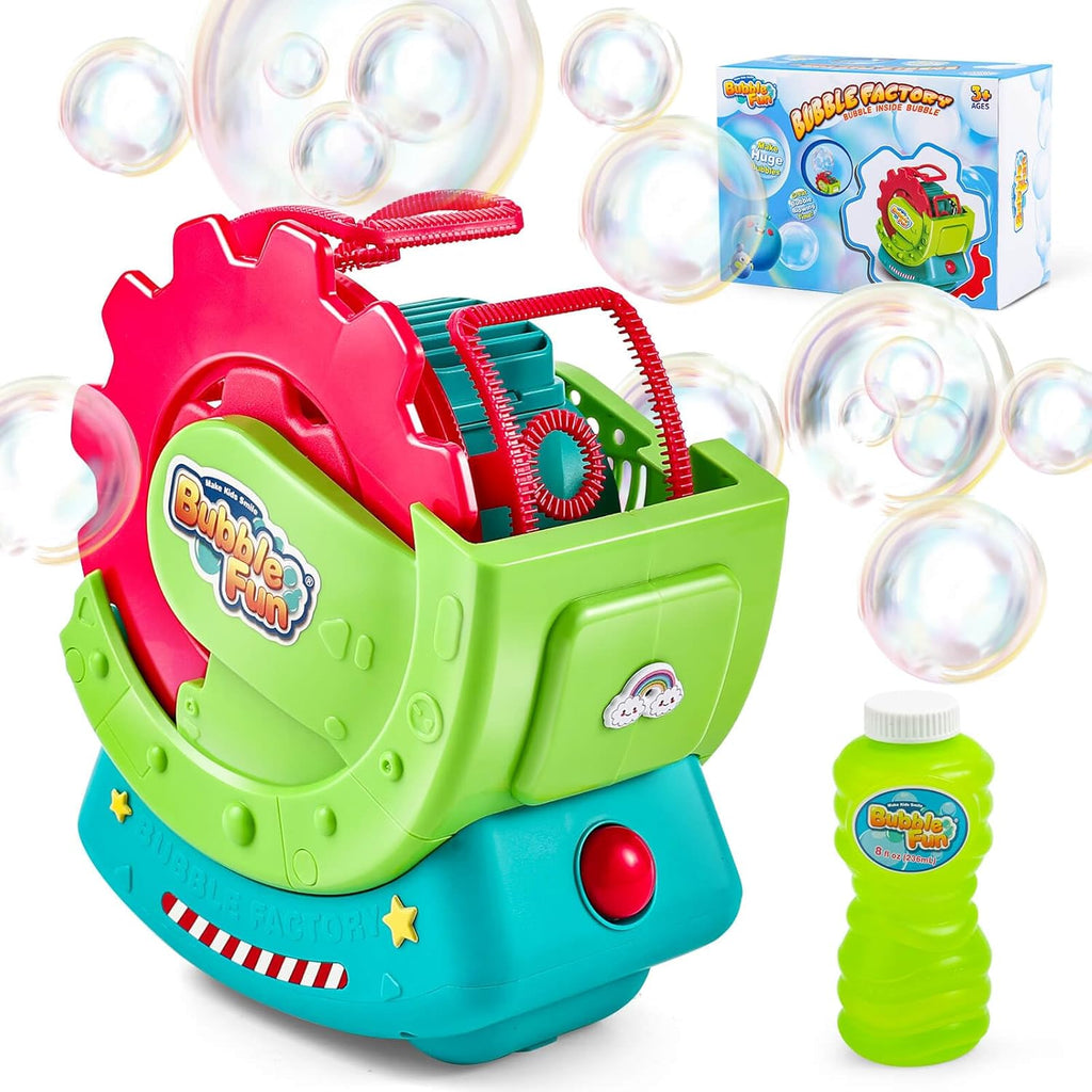 Máquina de burbujas para niños pequeños y mascotas, con solución se...