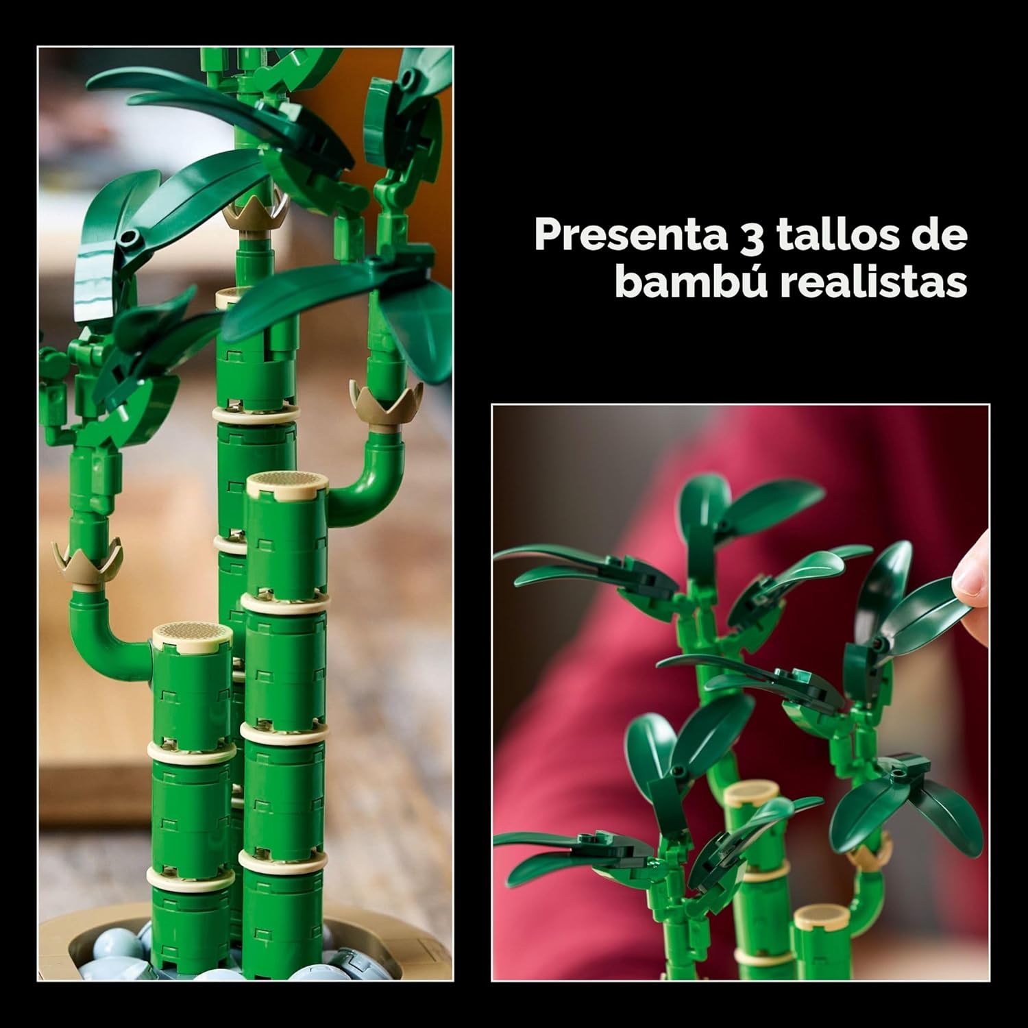 LEGO Botanicals Lucky Bamboo Building Set \u2013 Planta artificial...