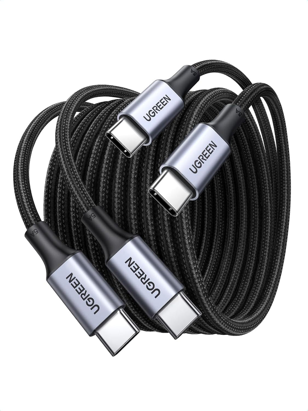 UGREEN Cable USB C a USB C, paquete de 2 cables de carga USB C de 1...