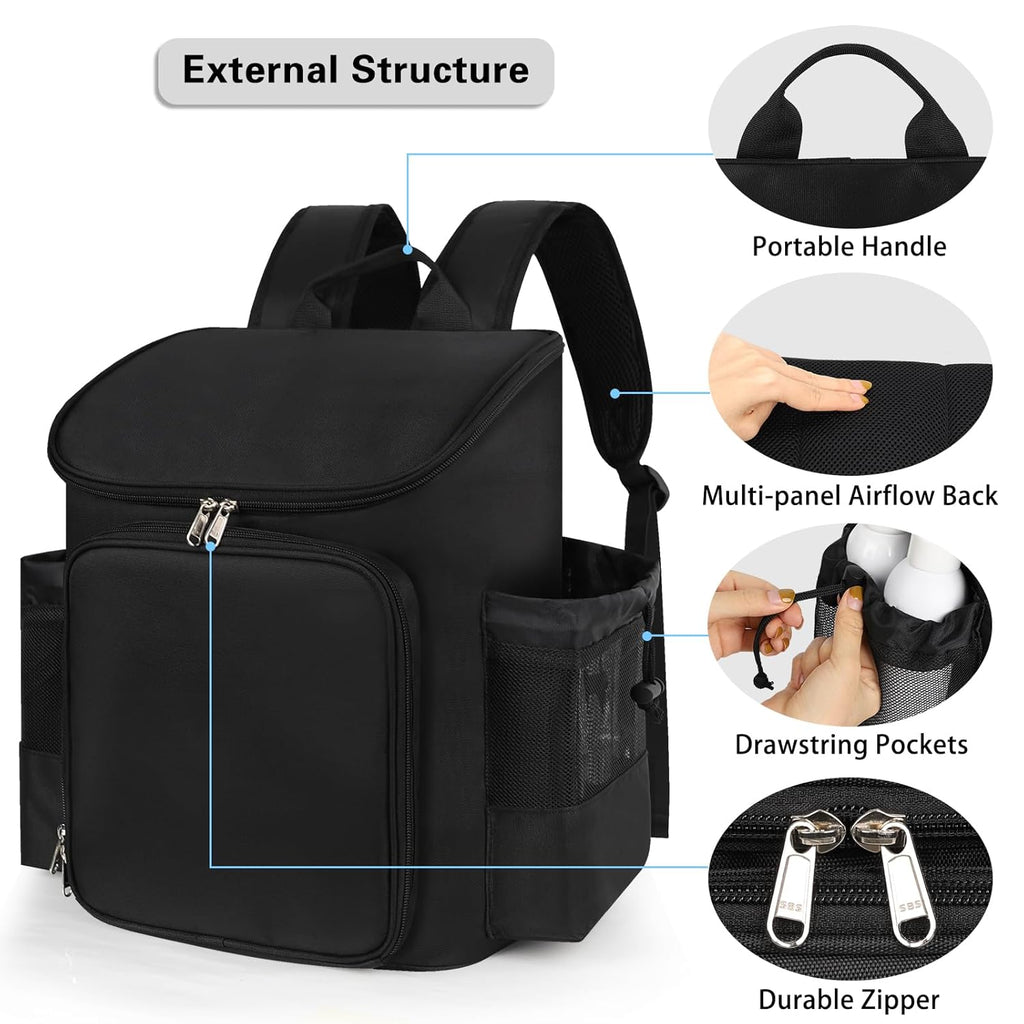Bolsa de viaje para estilista, mochila de viaje de peluquería de gr...