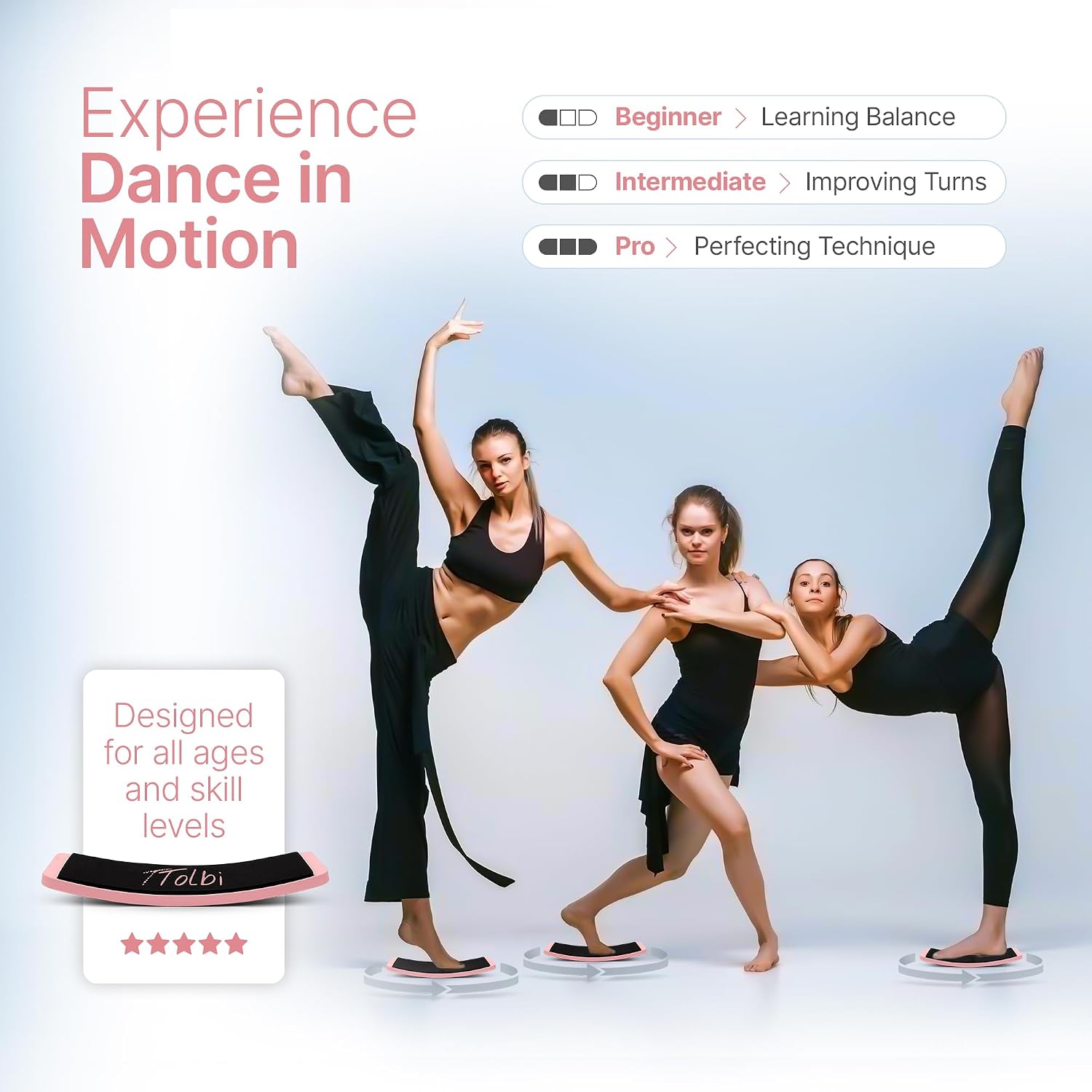 Tabla de giro premium para bailarines y patinadores \u2013 Mejora l...