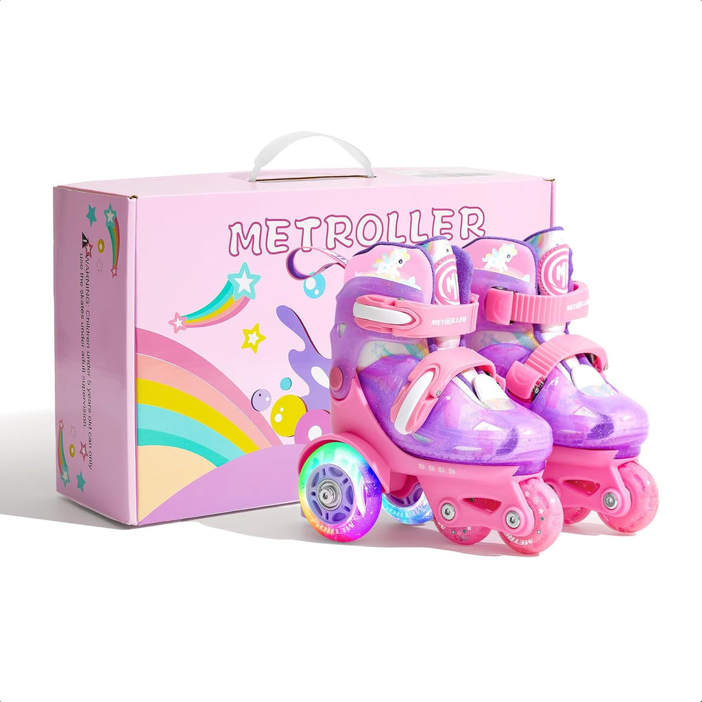 METROLLER Patines de equilibrio con ruedas ajustables para niños pe...