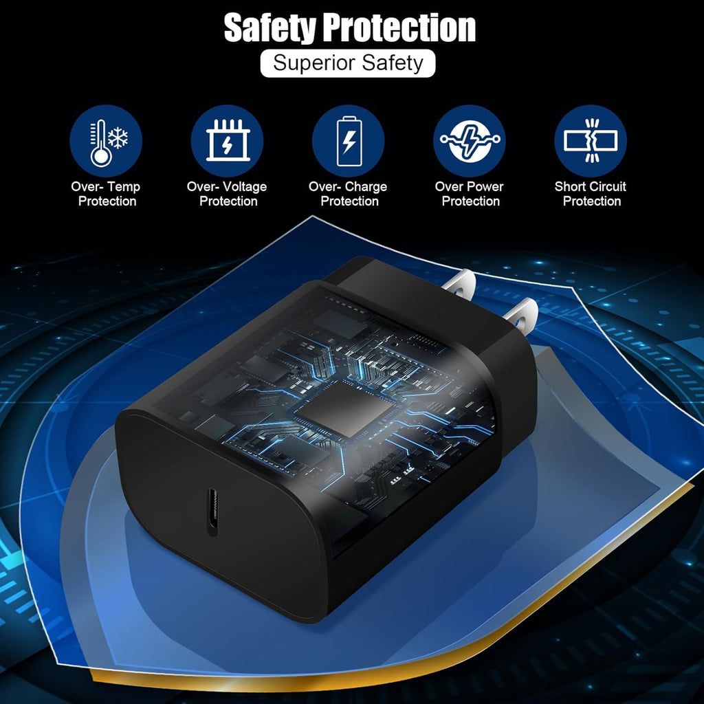 Cargador Samsung súper rápido de 25 W, USB C, bloque de cargador de...