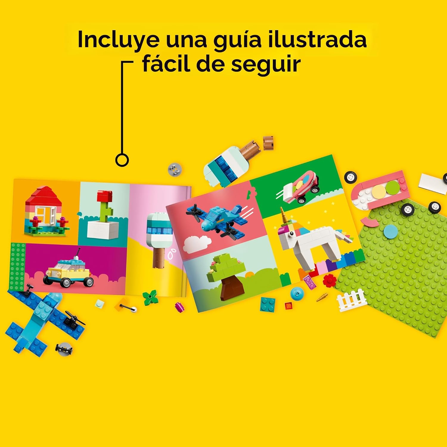 LEGO Bloques de construcción clásicos y vibrantes de caja de ladril...
