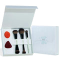 Jessup brochas para el rostro con esponja de maquillaje, juego de 3...