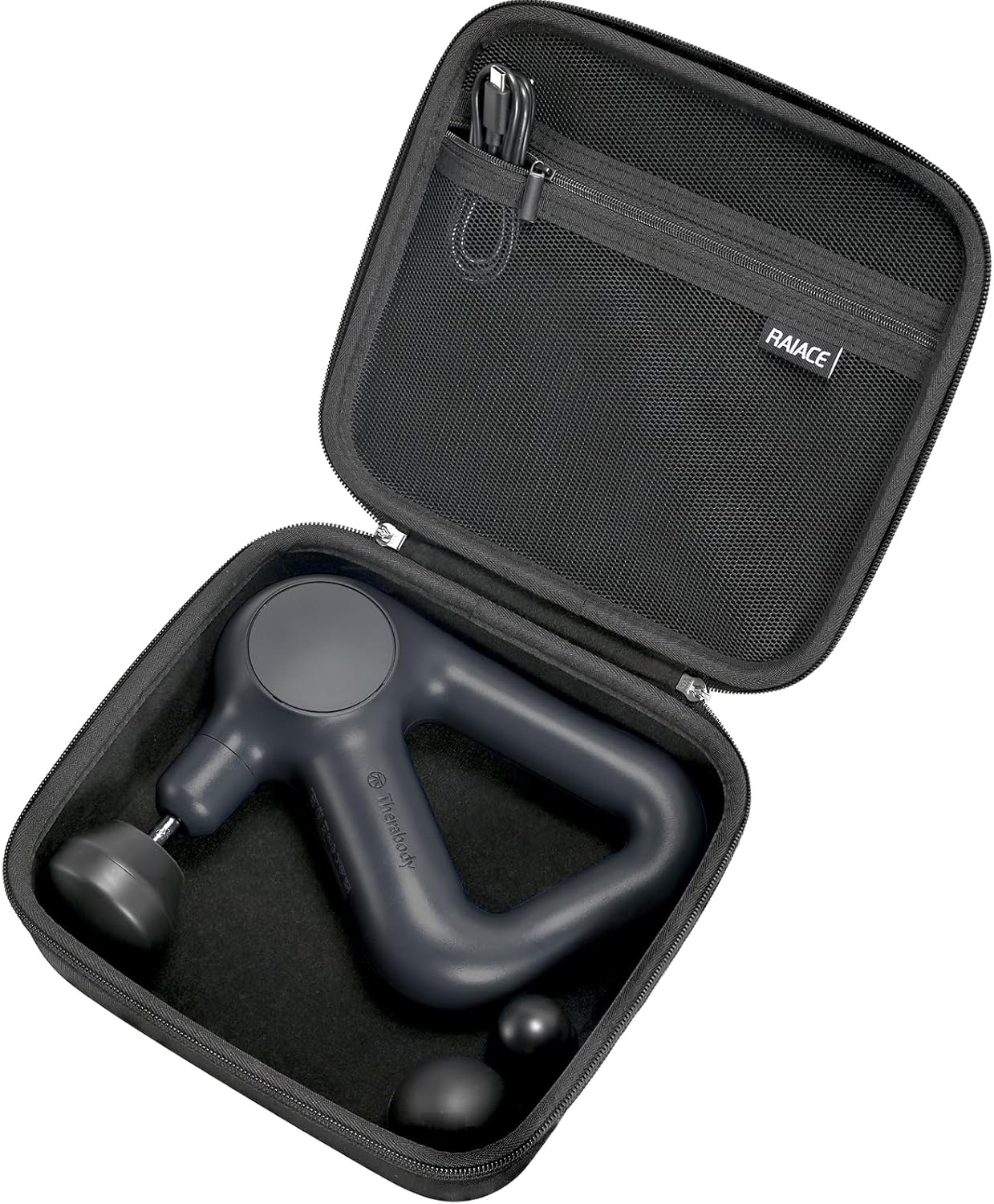 RAIACE Funda para pistola de masaje, funda rígida de almacenamiento...