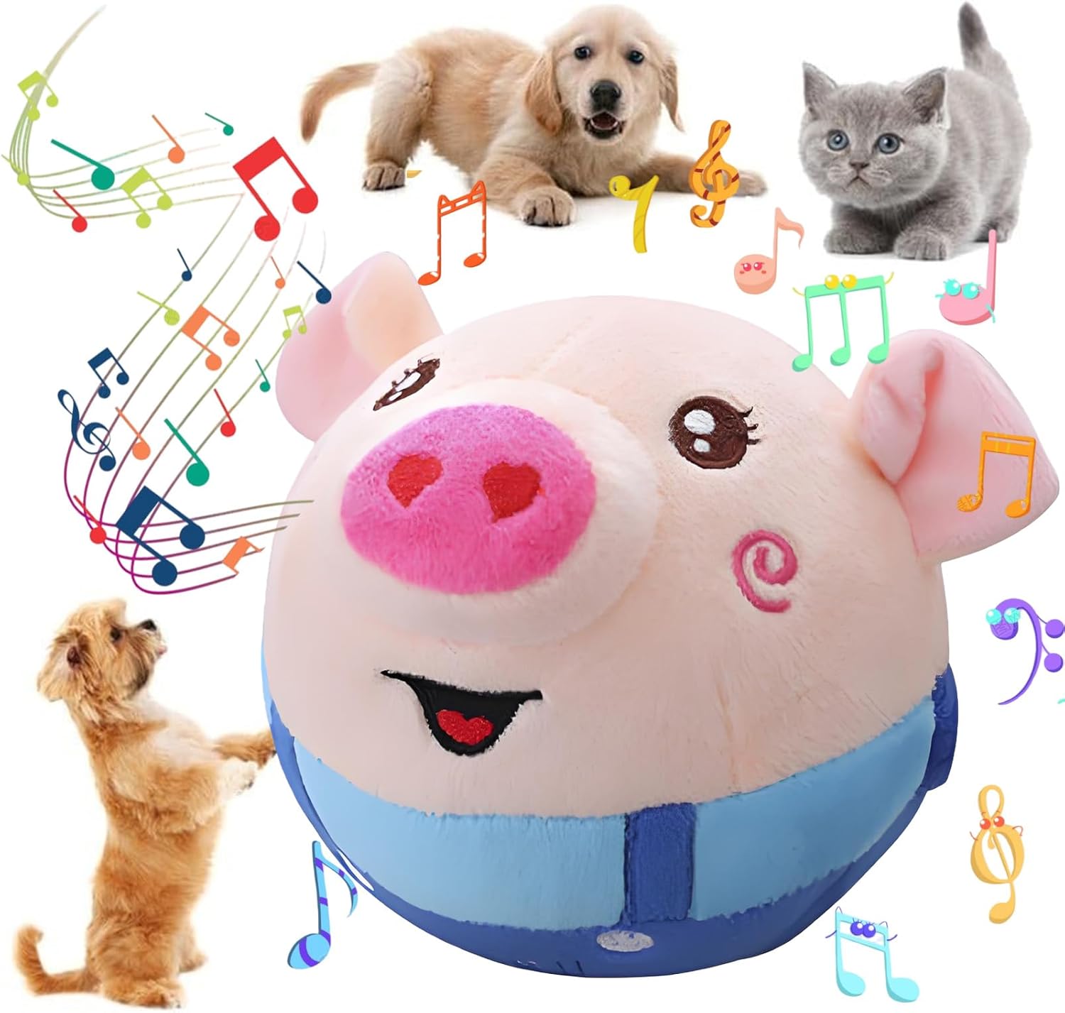 Juguetes interactivos para perros, juguete de peluche activo para m...