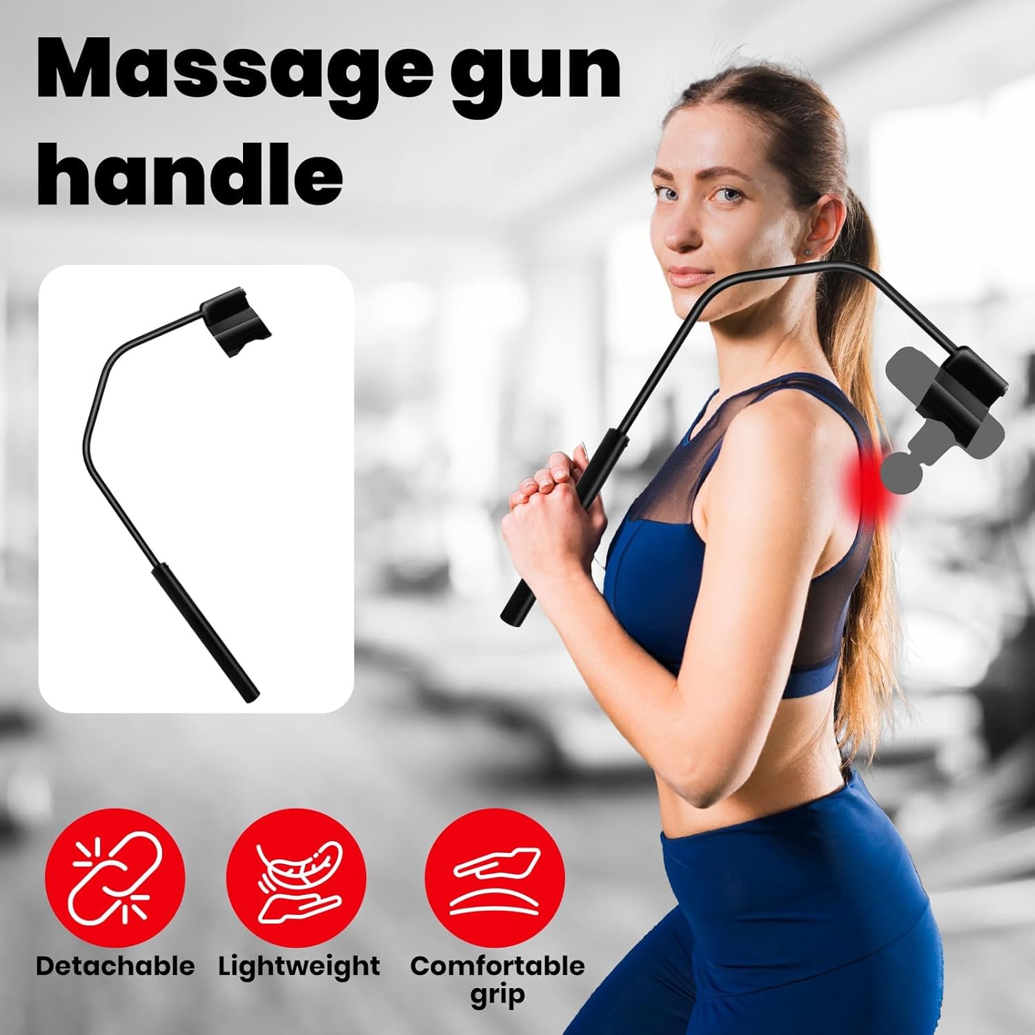 Portapistola de masaje HEYCHY para la espalda, compatible con la ma...